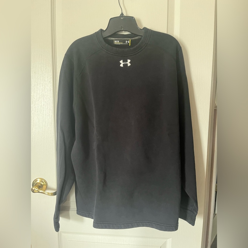 Under Armour Black Sweatshirt Crew Neck Athletic
